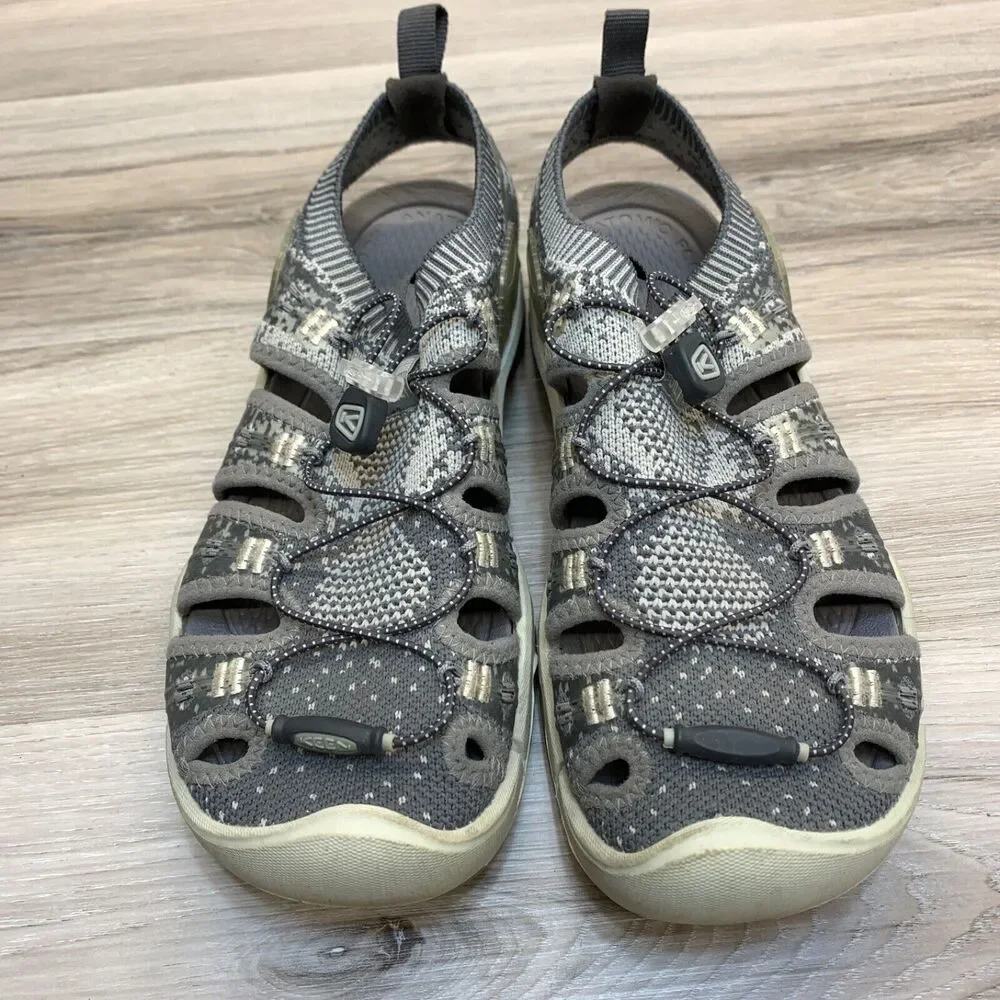 KEEN Sandals Evofit Sz 8 Womens Gray‎ Fisherman Hiking Waterproof Shoes Sport